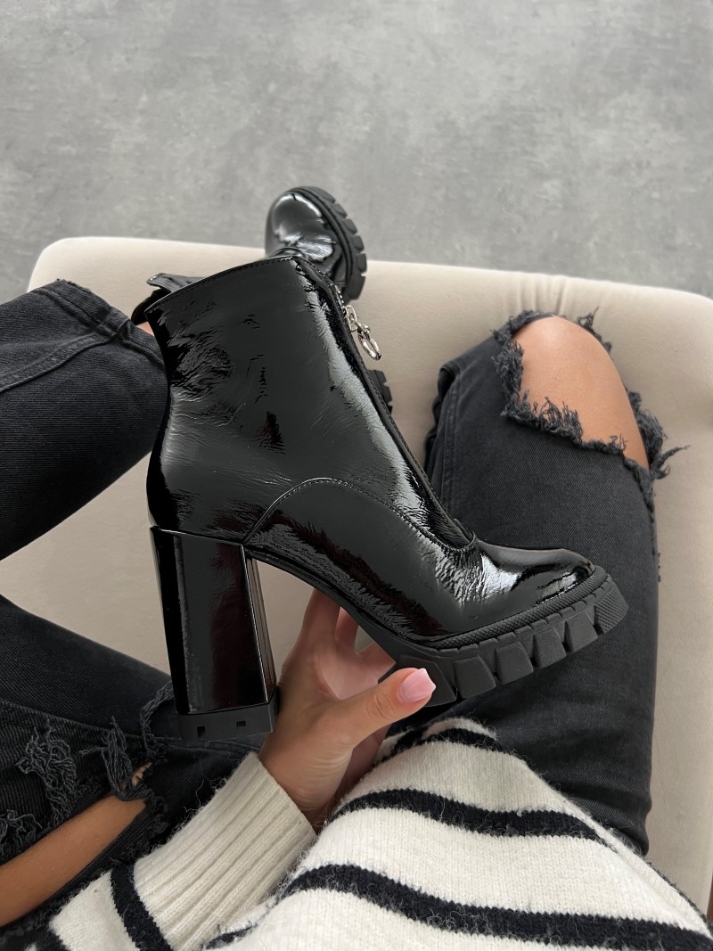 skórzane botki damskie