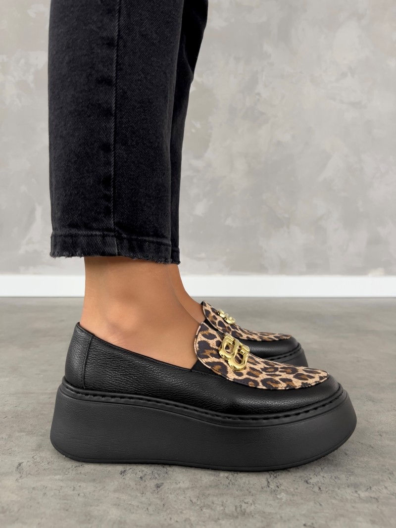 Mokasyny damskie na platformie