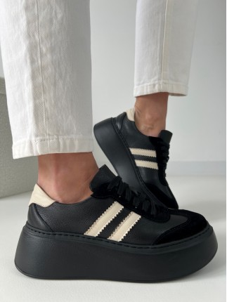 Sneakersy Evett Faro Czarne...