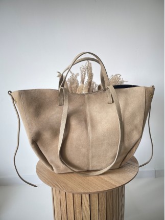 Skórzana Torebka Zamszowa...