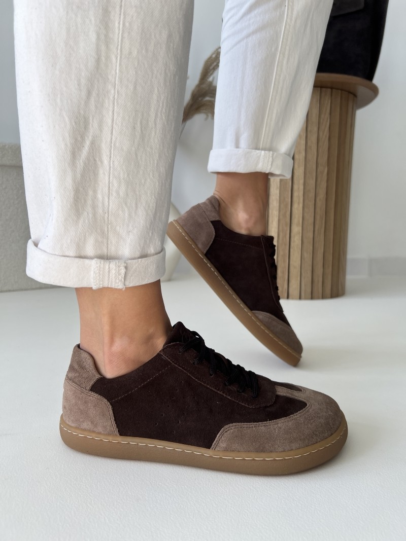 Buty barefoot damskie Evett - widok na stopę, skóra naturalna włoska