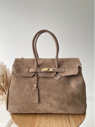 Skórzana Torebka Zamszowa...