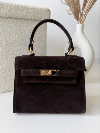 Skórzana Torebka Zamszowa...