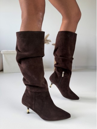 Kozaki Zamszowe Marszczone...