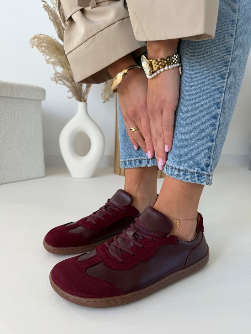 Trampki barefoot ze skóry naturalnej Evett Linea - zero drop, zdrowe stopy