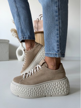 Sneakersy damskie na platformie