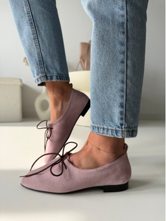 Baleriny Evett Avio Różowe...