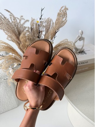 Klapki Evett Paola Camel...