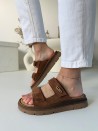 Klapki Evett Madera Camel...